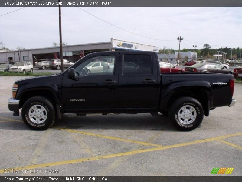 Onyx Black / Dark Pewter 2005 GMC Canyon SLE Crew Cab