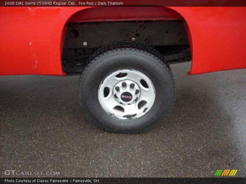 Fire Red / Dark Titanium 2008 GMC Sierra 2500HD Regular Cab