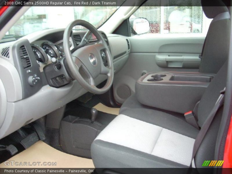 Fire Red / Dark Titanium 2008 GMC Sierra 2500HD Regular Cab
