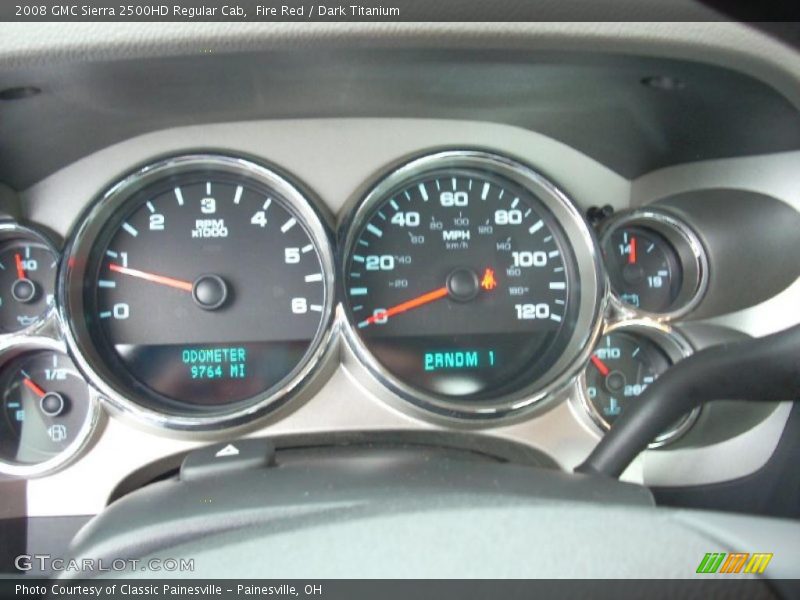 Fire Red / Dark Titanium 2008 GMC Sierra 2500HD Regular Cab