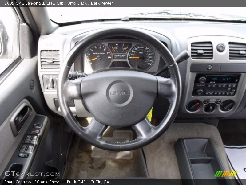 Onyx Black / Dark Pewter 2005 GMC Canyon SLE Crew Cab