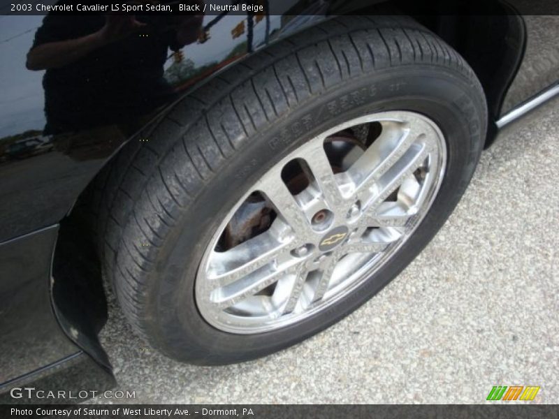 Black / Neutral Beige 2003 Chevrolet Cavalier LS Sport Sedan