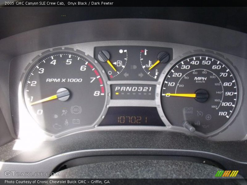 Onyx Black / Dark Pewter 2005 GMC Canyon SLE Crew Cab