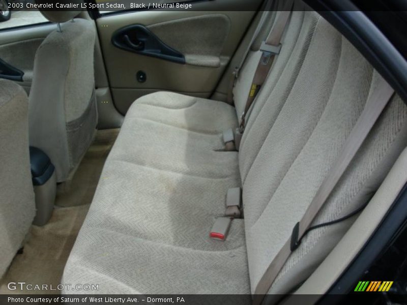 Black / Neutral Beige 2003 Chevrolet Cavalier LS Sport Sedan