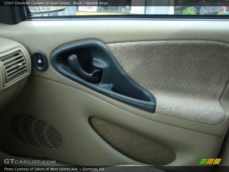 Black / Neutral Beige 2003 Chevrolet Cavalier LS Sport Sedan