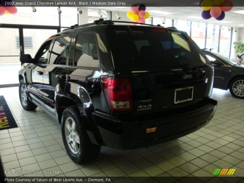 Black / Medium Slate Gray 2007 Jeep Grand Cherokee Laredo 4x4