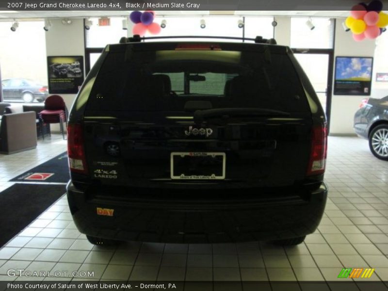 Black / Medium Slate Gray 2007 Jeep Grand Cherokee Laredo 4x4