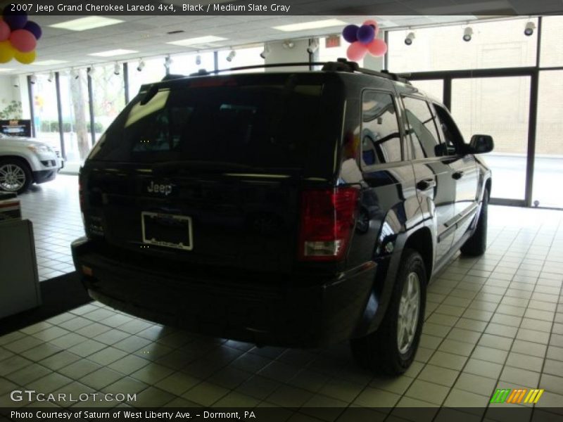 Black / Medium Slate Gray 2007 Jeep Grand Cherokee Laredo 4x4