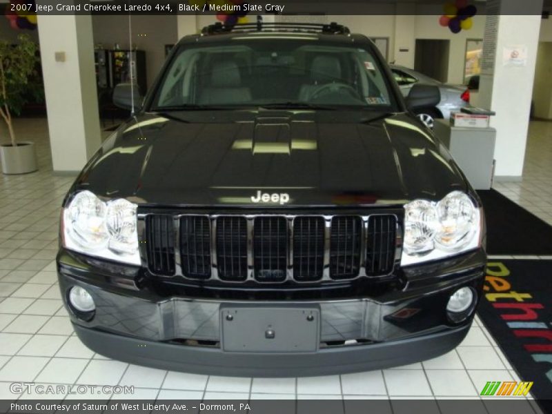 Black / Medium Slate Gray 2007 Jeep Grand Cherokee Laredo 4x4
