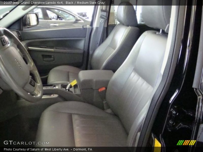 Black / Medium Slate Gray 2007 Jeep Grand Cherokee Laredo 4x4