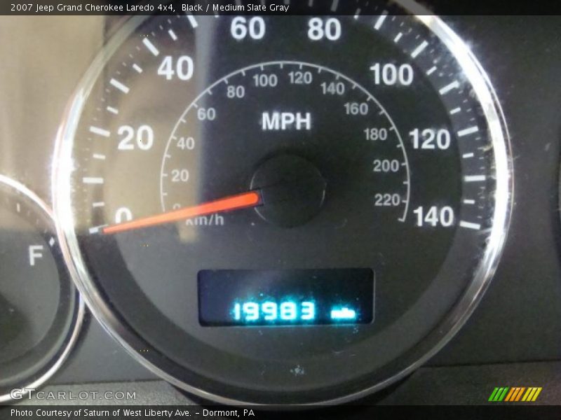 Black / Medium Slate Gray 2007 Jeep Grand Cherokee Laredo 4x4