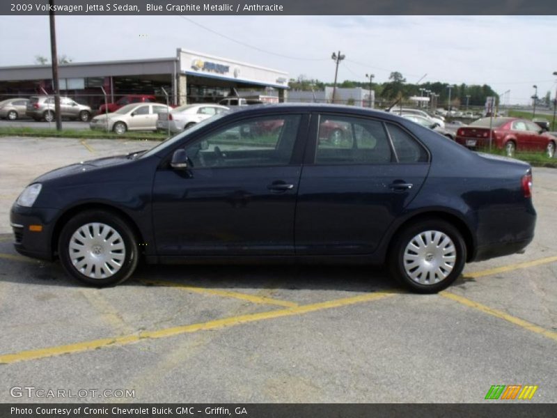 Blue Graphite Metallic / Anthracite 2009 Volkswagen Jetta S Sedan