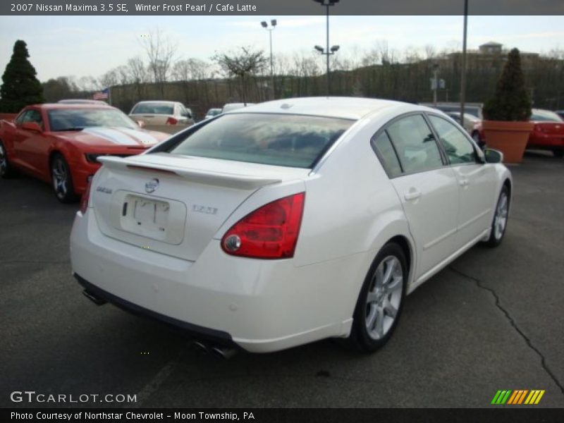 Winter Frost Pearl / Cafe Latte 2007 Nissan Maxima 3.5 SE