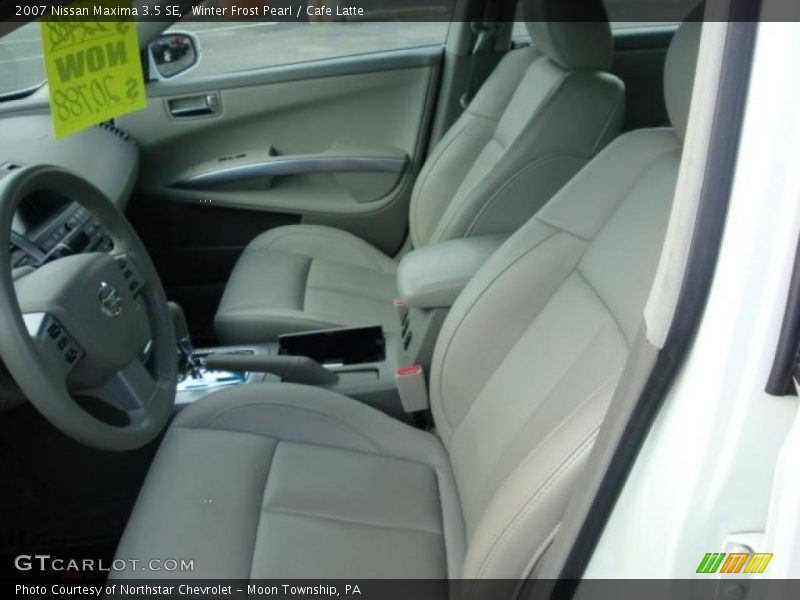 Winter Frost Pearl / Cafe Latte 2007 Nissan Maxima 3.5 SE