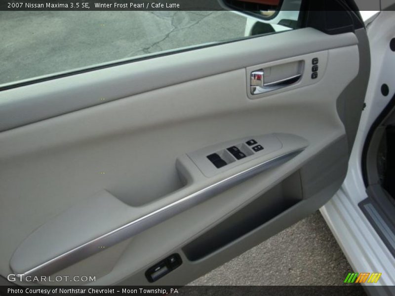 Winter Frost Pearl / Cafe Latte 2007 Nissan Maxima 3.5 SE