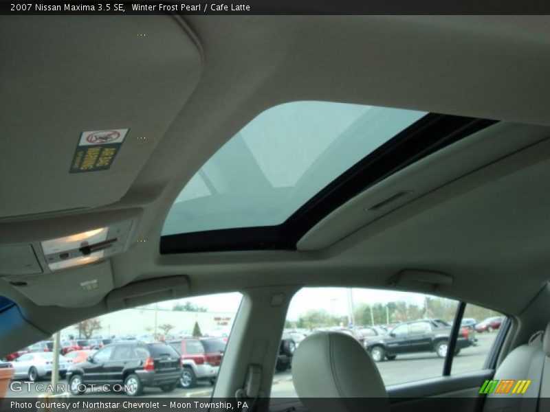 Winter Frost Pearl / Cafe Latte 2007 Nissan Maxima 3.5 SE