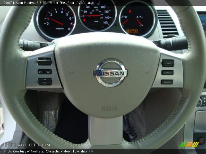Winter Frost Pearl / Cafe Latte 2007 Nissan Maxima 3.5 SE