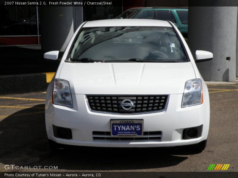Fresh Powder White / Charcoal/Steel 2007 Nissan Sentra 2.0