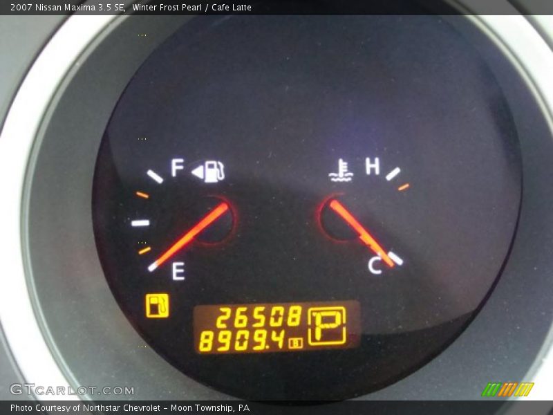 Winter Frost Pearl / Cafe Latte 2007 Nissan Maxima 3.5 SE