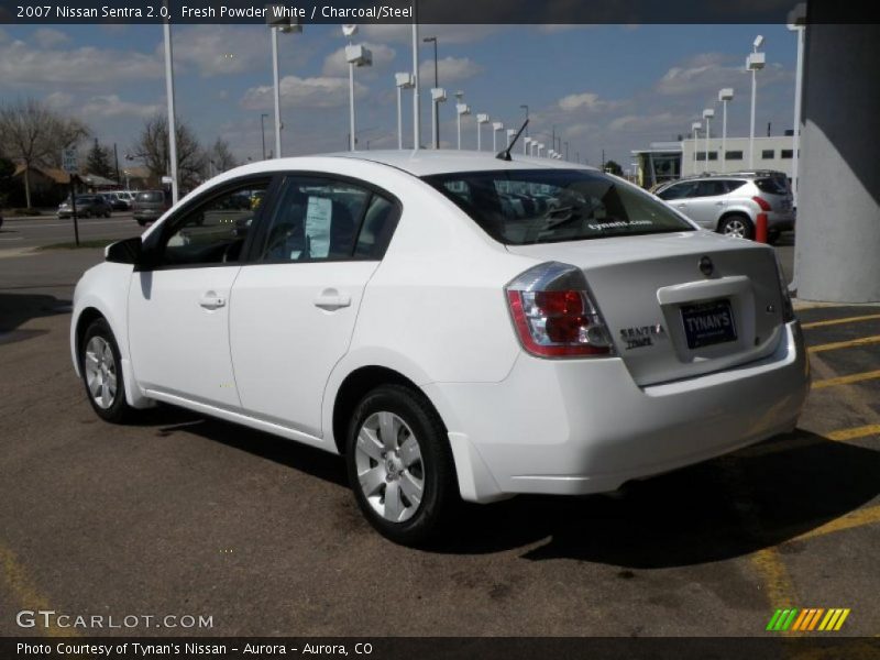 Fresh Powder White / Charcoal/Steel 2007 Nissan Sentra 2.0