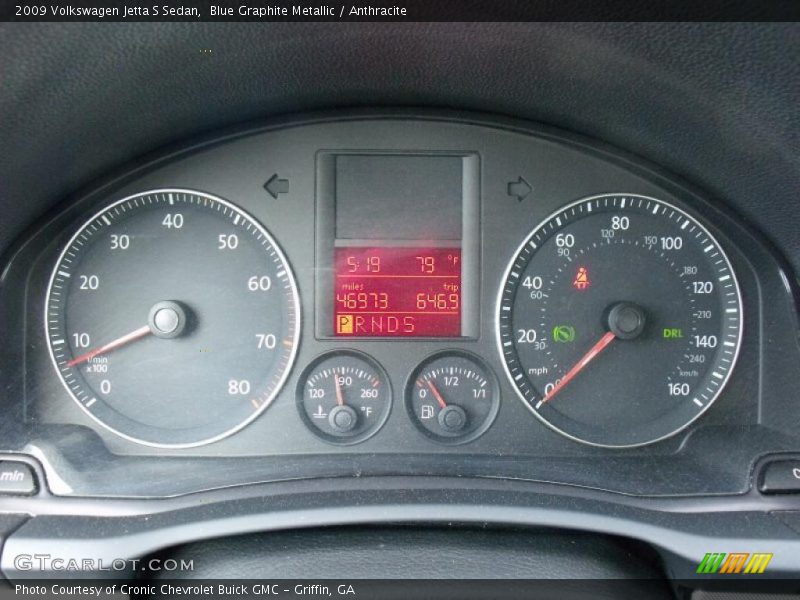 Blue Graphite Metallic / Anthracite 2009 Volkswagen Jetta S Sedan