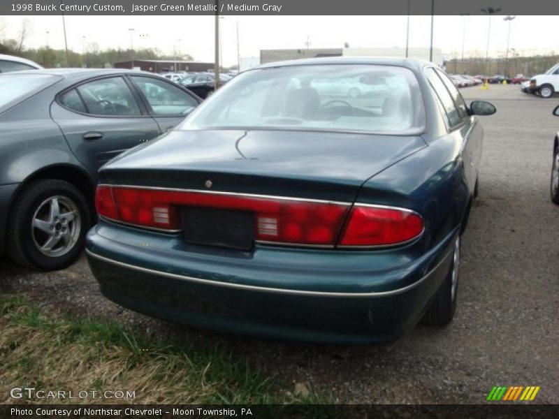 Jasper Green Metallic / Medium Gray 1998 Buick Century Custom