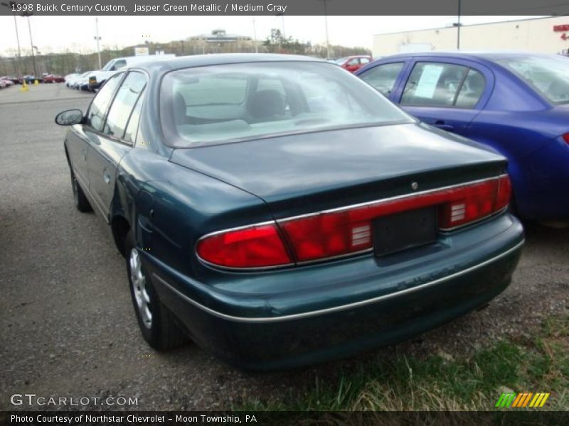 Jasper Green Metallic / Medium Gray 1998 Buick Century Custom