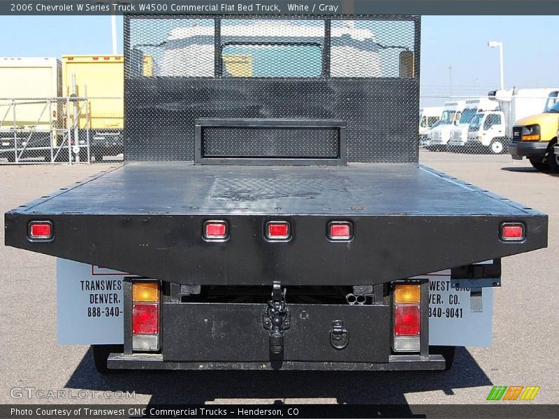 White / Gray 2006 Chevrolet W Series Truck W4500 Commercial Flat Bed Truck