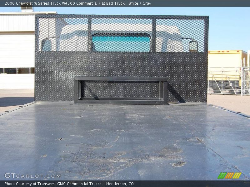 White / Gray 2006 Chevrolet W Series Truck W4500 Commercial Flat Bed Truck