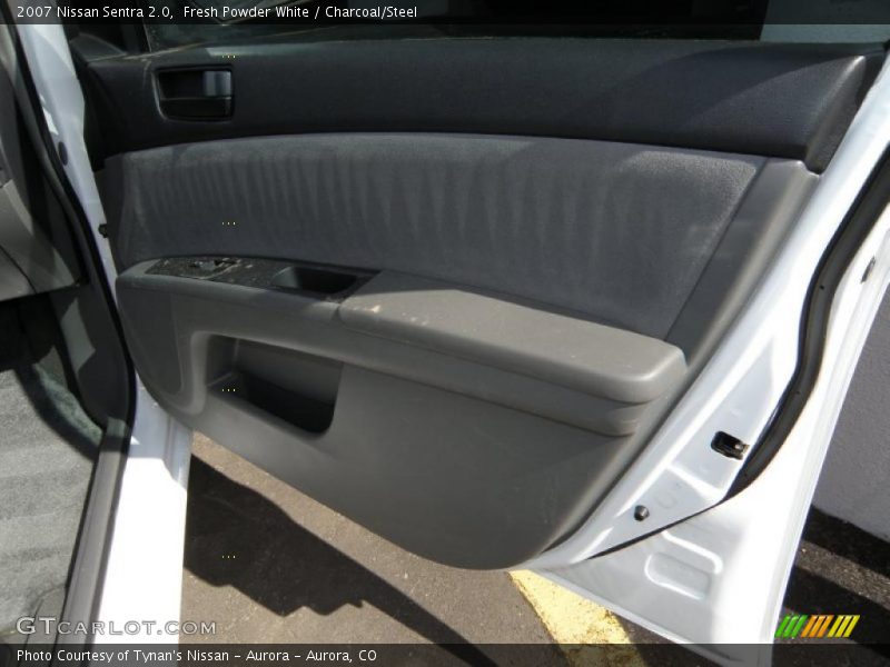 Fresh Powder White / Charcoal/Steel 2007 Nissan Sentra 2.0