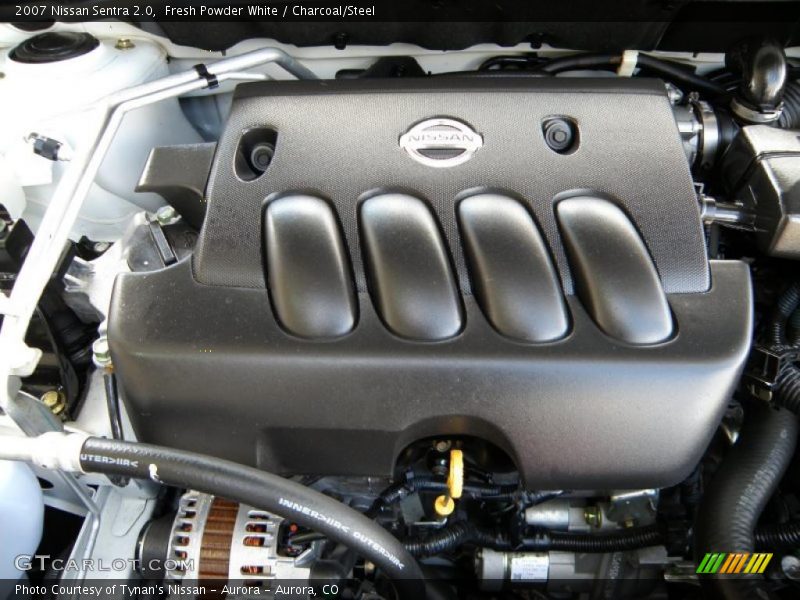 Fresh Powder White / Charcoal/Steel 2007 Nissan Sentra 2.0