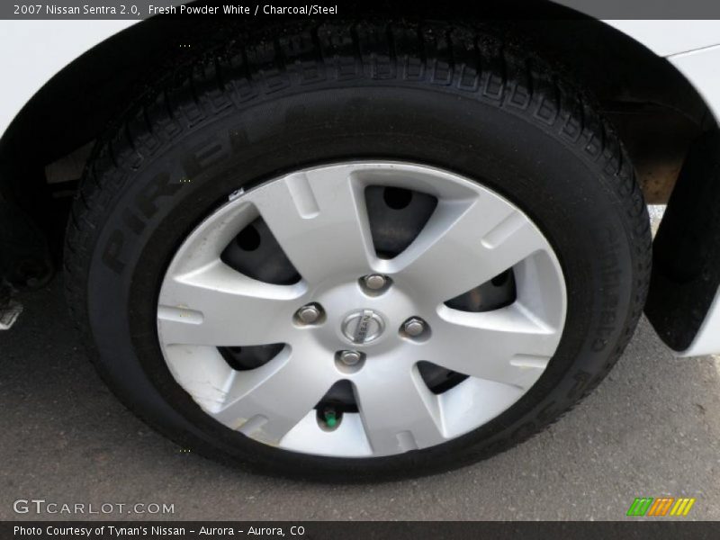 Fresh Powder White / Charcoal/Steel 2007 Nissan Sentra 2.0