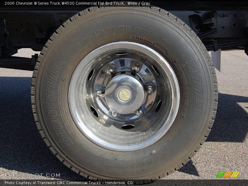 White / Gray 2006 Chevrolet W Series Truck W4500 Commercial Flat Bed Truck