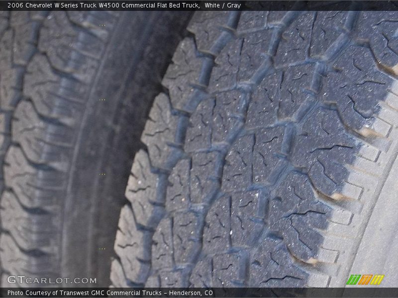 White / Gray 2006 Chevrolet W Series Truck W4500 Commercial Flat Bed Truck