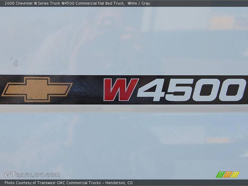 White / Gray 2006 Chevrolet W Series Truck W4500 Commercial Flat Bed Truck