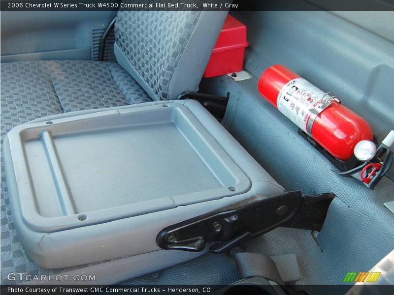 White / Gray 2006 Chevrolet W Series Truck W4500 Commercial Flat Bed Truck