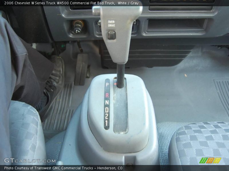 White / Gray 2006 Chevrolet W Series Truck W4500 Commercial Flat Bed Truck