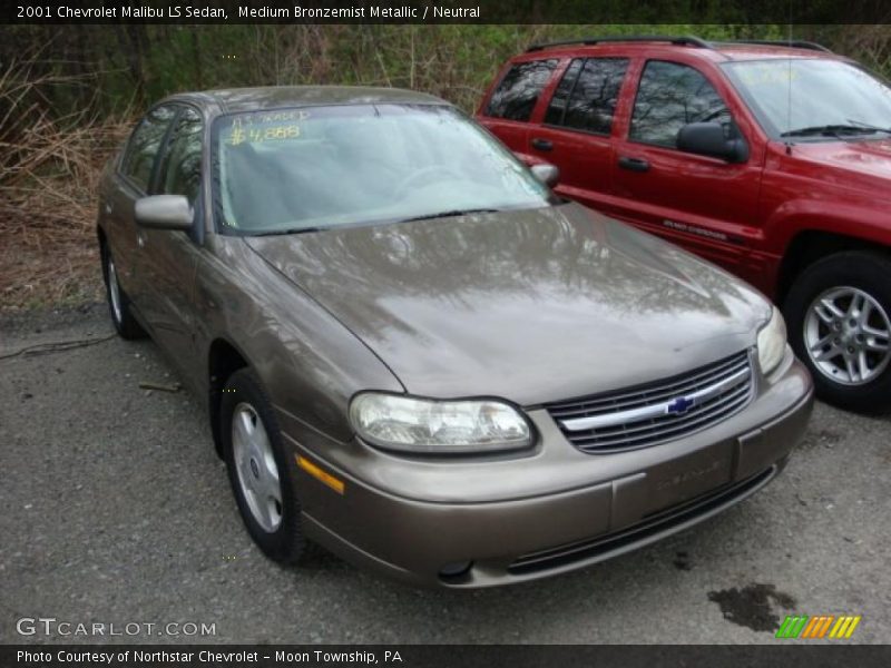 Medium Bronzemist Metallic / Neutral 2001 Chevrolet Malibu LS Sedan