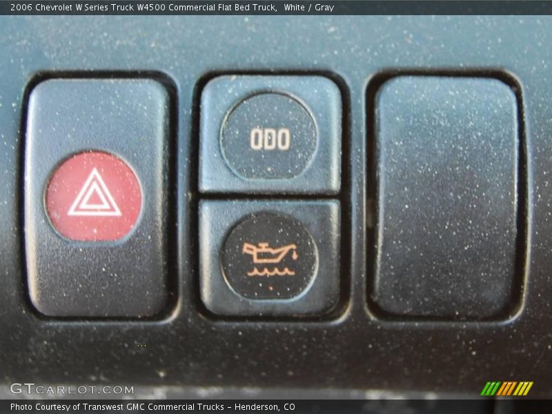 White / Gray 2006 Chevrolet W Series Truck W4500 Commercial Flat Bed Truck