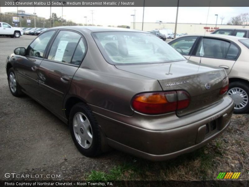 Medium Bronzemist Metallic / Neutral 2001 Chevrolet Malibu LS Sedan