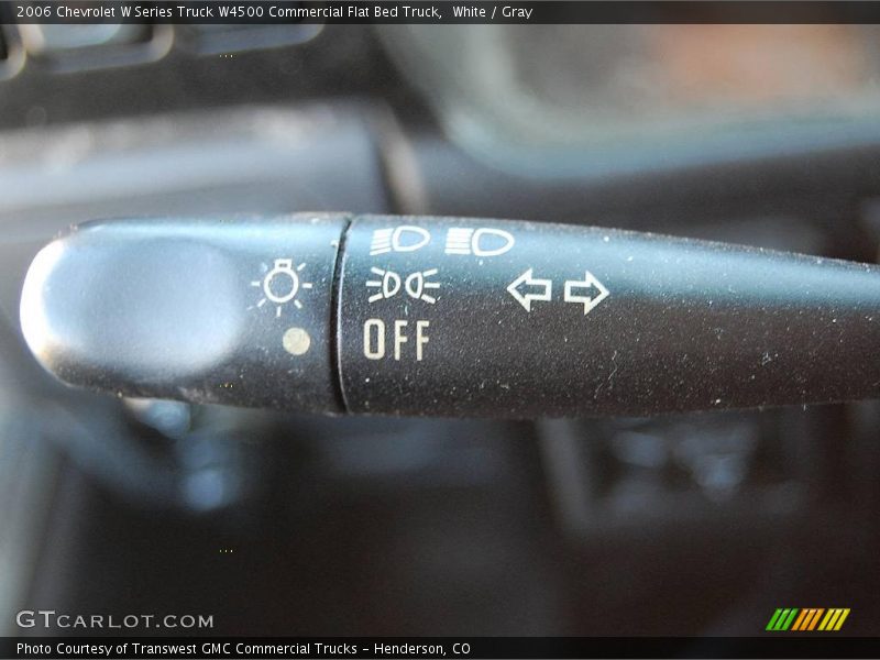 White / Gray 2006 Chevrolet W Series Truck W4500 Commercial Flat Bed Truck