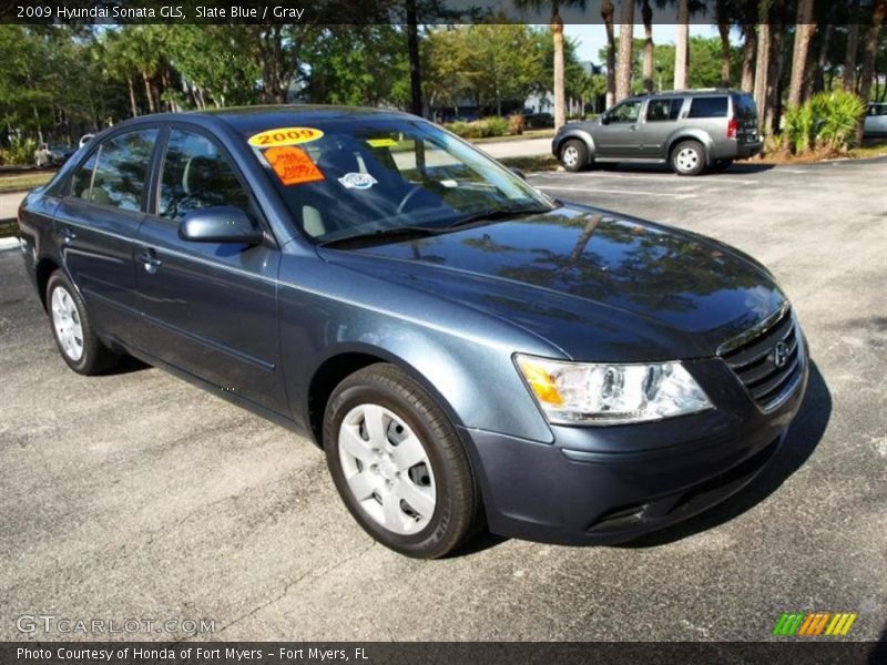 Slate Blue / Gray 2009 Hyundai Sonata GLS