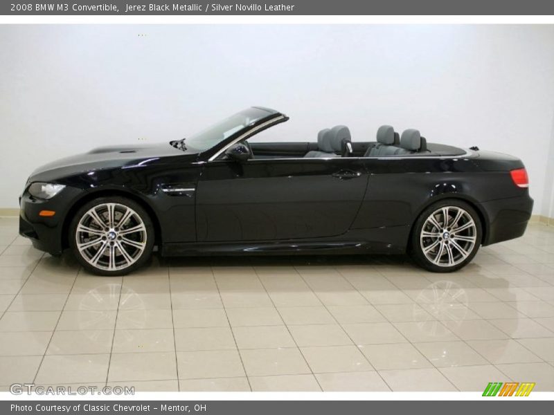 Jerez Black Metallic / Silver Novillo Leather 2008 BMW M3 Convertible