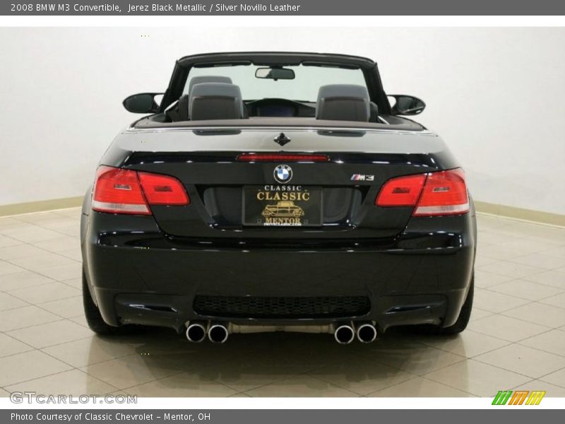 Jerez Black Metallic / Silver Novillo Leather 2008 BMW M3 Convertible