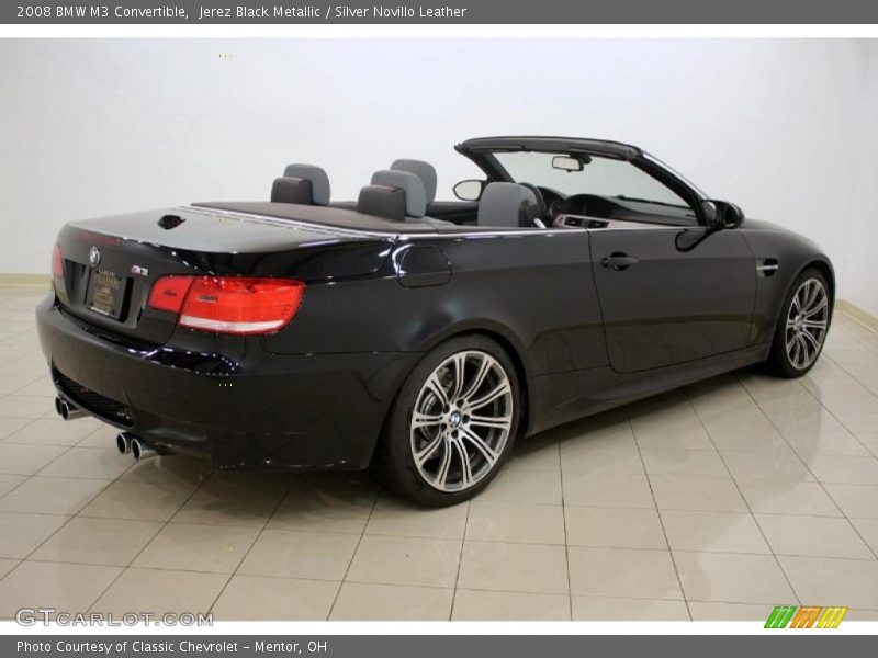 Jerez Black Metallic / Silver Novillo Leather 2008 BMW M3 Convertible