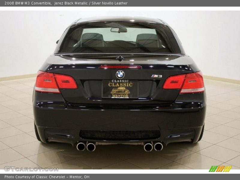Jerez Black Metallic / Silver Novillo Leather 2008 BMW M3 Convertible