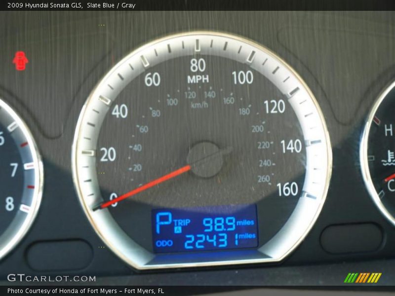 Slate Blue / Gray 2009 Hyundai Sonata GLS