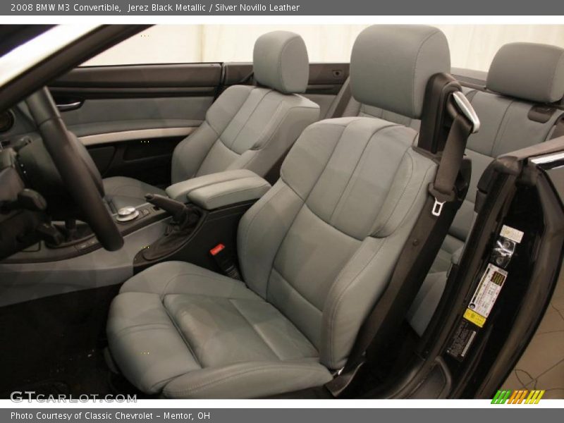 Jerez Black Metallic / Silver Novillo Leather 2008 BMW M3 Convertible