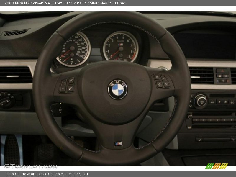 Jerez Black Metallic / Silver Novillo Leather 2008 BMW M3 Convertible