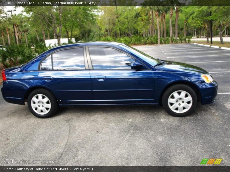 2002 Honda Civic EX Sedan in Eternal Blue Pearl Photo No. 28299255